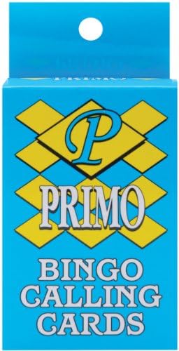 Crafty Dab 00095 Primo Bingo Calling Cards, Multi-Colour, Pack of 75