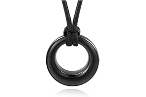 AllerPierce Cremation Urn Necklace for Ashes Stainless Steel Memorial Urns Pendant Necklaces Circle of Life Eternity Ashes Jewelry Keepsake for Men Women