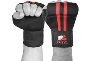 Fasce da Boxe Belicon Sports-Gel, Bendaggi Interni Elastici Lunghi, Protezione Imbottita per Polso e Pugno, per Allenamento Boxe, Muay Thai, Kickboxing, Arti Marziali, Uomo Donna