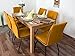 Produktbild Wooden Nature Esstisch-Set 391 inkl. 6 Stühle (gelb), Eiche massiv - 135 x 75 (L x B)