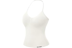 TAYOEA Soutien-Gorge de Sport Femme Débardeur sans Couture décolleté en V Sexy Gym sans Manches Hauts sans Dos Longs Halter Top Workout Sports Bra pour Fitness Course Jogging Yoga