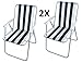 Produktbild Generic RTY Stuhl für Camping, Strand, Party, Picknick, Grill, PAR 2 x Garten Terrasse mit IPED DEC BBQ Party Stuhl Entspannung Faltbar Streifen