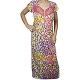 Indiatrendzs Women Nighty Hosiery Printed Sleepwear Nightgowns 44"