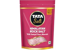 Tata Salt Himalayan Rock Salt, Premium Sendha Namak, with Natural Trace Minerals, 1kg Pouch