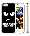 Produktbild Belloo TPU Silikon Schutzhülle iPhone 5 5S Iphone SE Hülle mit Rueckseite Design - mein Telefon nicht berühren.