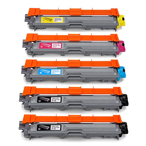 JARBO TN241 TN245 Compatible pour Brother TN-241 TN-245 Toner (2 Noire, Cyan, Magenta, Jaune) pour Brother DCP-9015CDW DCP-9020CDW HL-3140CW HL-3150CDW HL-3170CDW MFC-9140CDN MFC-9330CDW MFC-9340CDW