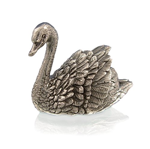 Marquise Jewellery Statuetta a Forma di Cigno in Argento Sterling. Statuette di Animali in Argento.