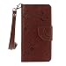 Produktbild iPhone 7 Hülle,LUSHENG PU Leder Flip Cover Wallet Case Book Style Tasche Lederhülle Handyhülle für iPhone 7 4.7" - Braun