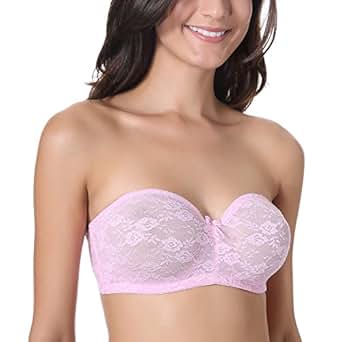 Dobreva Women's No Padding See-through Underwire Multiway