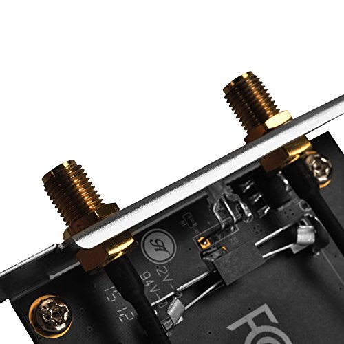 SilverStone SST-ECWA1 – Adapter Karte Mini PCI-E zu PCI-E + 2x Dual Band (2.4GHz 3dBi/5GHz 5dBi) MIMO Antenne mit rundem Magnetfuß, Kabellänge: jeweils 1,50 Meter - 4