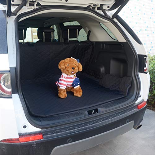 Preisvergleich Produktbild GFYWZ Auto Boot Liner Protector für Hunde Rutschfeste Kofferraumschutzfolie, Universal Wasserdichte Auto Boot Cover Mat Hundedecke, 133 x 204 cm,Black