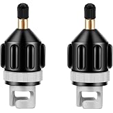 2 Pieces Valve Adapter, Sup Air Valve Adapter, Inflatable Pump Adapter Accessories for Sup, Canoe, Kayak, Paddle Board, Infla