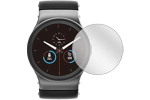 Ecultor I 2X Schutzfolie kompatibel mit Uhr 34 mm Durchmesser Displayschutz-Folie Klar
