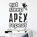 Produktbild Vinyl Art Removable Wandaufkleber Eat Sleep Apex Legends Wiederholen Wohnkultur Mode Leben Poster Wandbild 57 * 82 cm