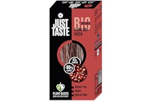 ‎JUST TASTE BE DIFFERENT JUST TASTE – BIO Azuki Soja Spaghetti/Pasta - 41g PROTEIN - ideal für Sportler - Low Carb - 250g (6er Pack)