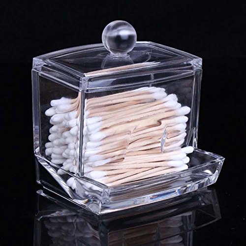 Acryl klar Q Make-up Storage Wattestäbchen Organizer Box Kosmetik Halter