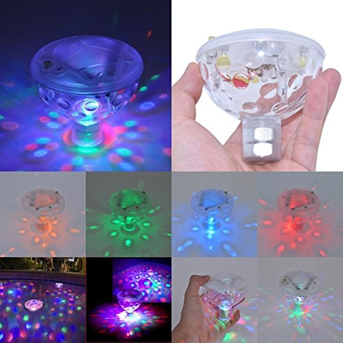 Unterwasserlicht LED-Poolbeleuchtung LED-Disco Aquarium Schwimmlicht Unterwasserlichtshow mit 5 verschiedene Lichtshows Glow Licht zeigen Pond Pool Spa Whirlpool - 5