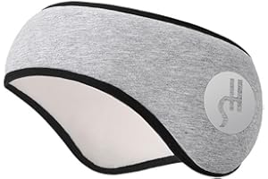 UQMIQURA Sport Stirnband, Winter Stirnbänder für Damen und Herren, Ohrenwärmer Dehnbar Stirnband Sport Fleece Ohrenschützer Thermal Headband beim Jogging, Laufen,Wandern,Fahrrad (Grau)