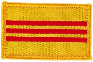 Akachafactory Patch écusson brodé Drapeau Vietnam du sud Flag thermocollant Insigne Backpack
