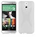 Produktbild HTC One E8 Silikonhülle in HALB DURCHSICHTIG von Cadorabo - X-Line Design TPU Schutzhülle für HTC One E8 – Handyhülle Bumper Case Backcover in HALB TRANSPARENT