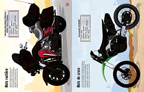 Livres Couvertures de Construis tes motos avec des autocollants