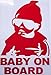 Produktbild LeSo  © Baby on Board Auto Aufkleber Car Sticker rot S032