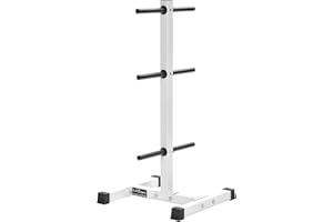 BAD COMPANY PRO Support pour disques d’haltères 30/31 mm – Charge maximale : jusqu'à 150 kg Longueur env. 56,5 cm/52 cm de largeur/111 cm de hauteur BCA-98