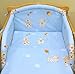 Blue baloons 3 pieces bedding set Cot bed (70cm x 140cm)