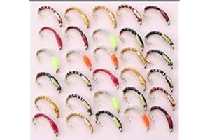 LOCH-NESS BN X 30 mixed EPOXY BUZZERS trout fly fishing flies SET 90 - FREE SHIPPING