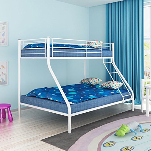 Festnight Triple Cama Litera de Metal para Niños 200x140/200x90 cm