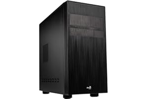 AEROCOOL Micro Tower Micro-ATX Stark Mini Gehäuse Schwarz