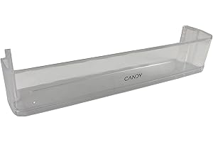 ERICAMBI, Balconcino Mensola Portabottiglie per Frigorifero Candy Hoover 43011671, Lunghezza 433/418 mm x Profondità 85 mm x Altezza 87 mm, CIL220NEF CKBBS50UK