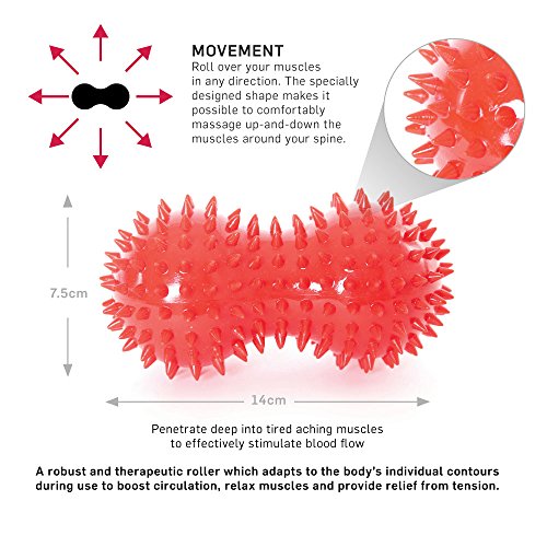 66fit Peanut Massageball Roller, Igelball-Roller gegen Muskelkater und Schmerzen - 2