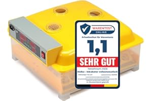 Melko Inkubator Vollautomatisch 48 Eier Brutkasten Brutmaschine Geflügel Motorbrüter Brutautomat Hühner