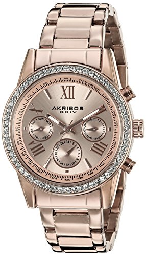 Akribos XXIV Damen-Armbanduhr Analog Quarz AK872RG Akribos XXIV Damen-Armbanduhr Analog Quarz AK872RG