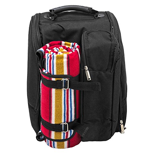 Picknick Rucksack "Diabolo" inklusive Vollausstattung Kühltasche für 2 Personen