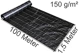 unkrautvlies 150 gr Unkrautsperre auf Freiflächen, in Gewächshäusern, in Beeten, unter Parkplätzen etc.