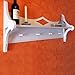 Produktbild lounge-zone Küchenbord Wandgarderobe Regal Board LISE weiß 4 Haken 7296