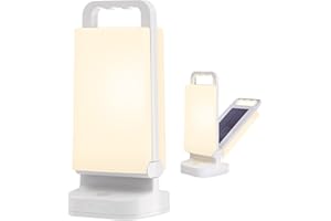 Lepwings Solar Camping Lights Rechargeable Lantern 4400mAh 80 Hours Battery Life for Tent, Emergency Outages, LED Dimmable Lamp Indoor/Outdoor Use [Energy Class A]