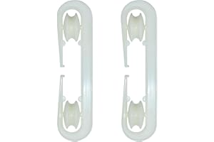 Aifeier ET 2-pak prowadnic do bielizny z tworzywa sztucznego, do dużych obciążeń i długiej linki do bielizny (beżowe)