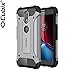 Cubix® Tough Armor Case Slim Rugged 6 Feet Drop Tested Carbon Fiber Texture Air Cushion Back Cover Case for Motorola Moto G4 Plus (Grey) RS.699.00