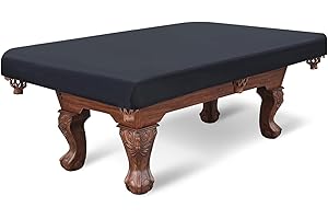 UHATa Billiard Pool Table Cover - Waterproof 7ft Pool Table Dust Protection 420D Polyester with PU Coating Inner - [Black]