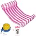 Produktbild QG® Premium Schwimmbecken Schwimmer Hängematte Bett, aufblasbare Schwimmbecken Liege, Luxus Schwimmbad und Meer Lilo (L133xW66xH22 cm) (Rote)