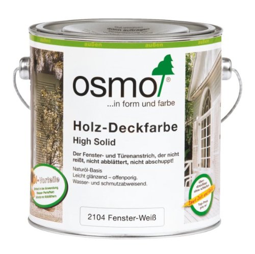 OSMO Holz-Deckfarbe 750ml Fenster-Weiss 2104