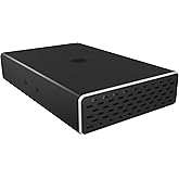 ICY BOX RAID Gehäuse für 2X 2,5 Zoll SSD & HDD, USB-C & USB-A Kabel, USB 3.1 Gen2 (10 Gbit/s), Aluminium, Schwarz, IB-RD2253-