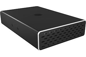 ICY BOX RAID Gehäuse für 2X 2,5 Zoll SSD & HDD, USB-C & USB-A Kabel, USB 3.1 Gen2 (10 Gbit/s), Aluminium, Schwarz, IB-RD2253-C31
