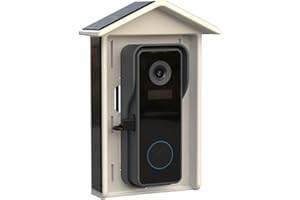 KAMEP Solar Panel Charger for Battery Powered Wireless Video doorbell Camera （J4N/J4SN/J7/J9)- Battery Security Camera, with Micro USB Charging Port, 5.5V 2.1W continuously Power, IP65 Waterproof