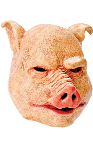Horror Pig Mask Latex Accessory Fancy Dress