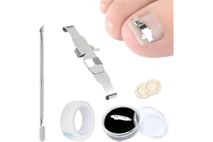 YAYNO Correcteur D'ongle Incarné Ongles Incarnés Acier Inoxydable Correcteur D'ongle D'orteil Pour Hommes Et Femmes Manucure Et Pédicure Soulagement De La Douleur Des Ongles Des Pieds(Pointure 35-39)