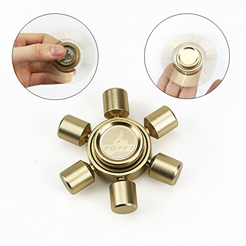 KNOWSTAR New Design Six Sides Copper Hand Spinner EDC ADHD Fidget Steel Ball Desk Toys